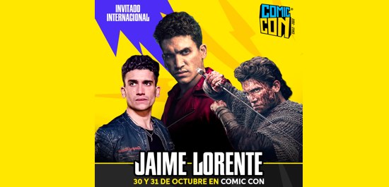 Jaime Lorente de La Casa de Papel y Elite  confirma su participación en Comic Con Chile 2022