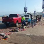 MUNICIPIO DE VIÑA DEL MAR IMPLEMENTÓ OPERATIVO DE LIMPIEZA EN BORDE COSTERO Y MIRADORES DE LA CIUDAD TRAS CELEBRACIÓN DE AÑO NUEVO EN EL MAR