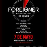 Foreigner en Chile 7 de mayo . Lou Gramm se une a la gira de despedida