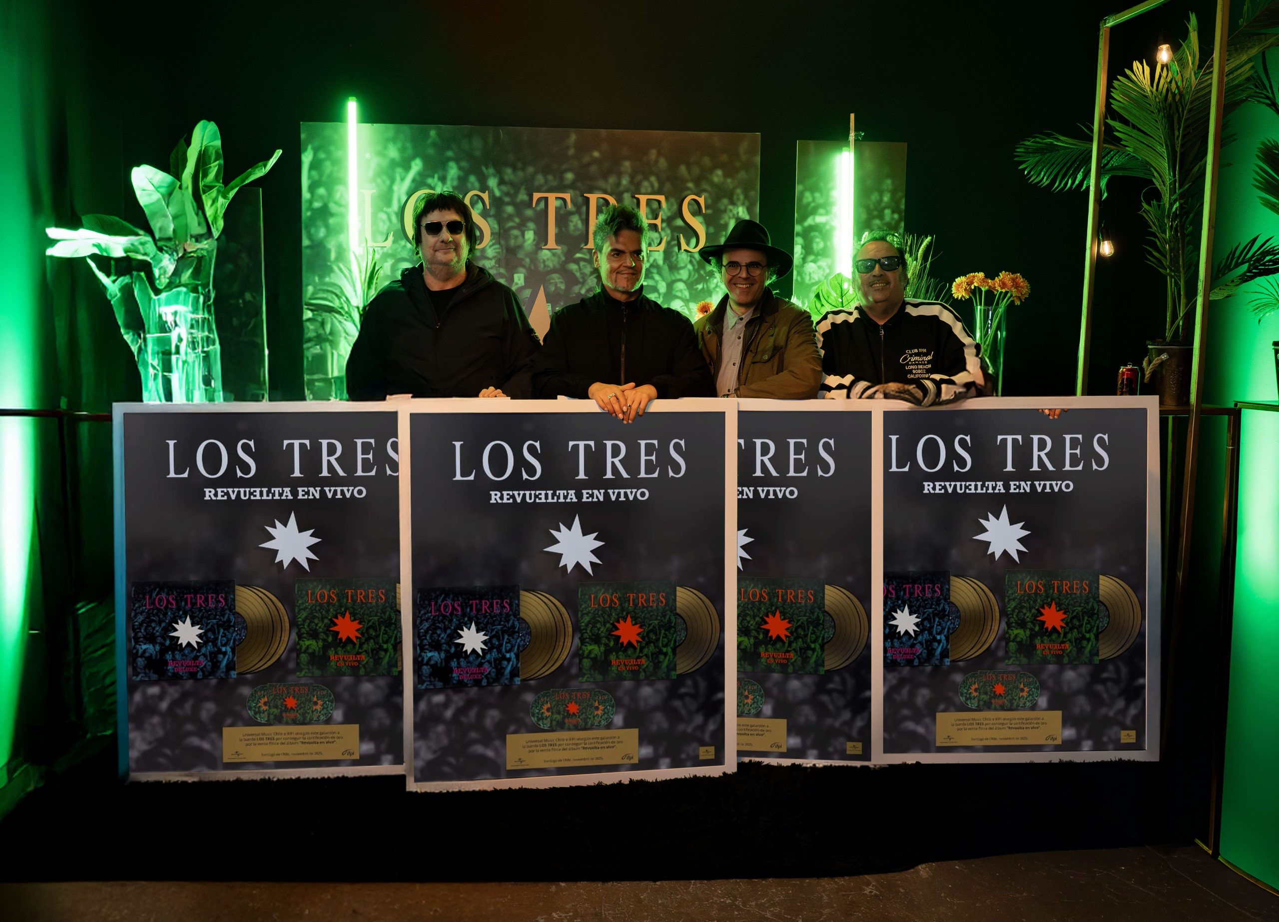 “REVUELTA EN VIVO” DE LOS TRES ALCANZA DISCO DE ORO:LA HISTÓRICA REUNIÓN QUE SIGUE HACIENDO HISTORIA