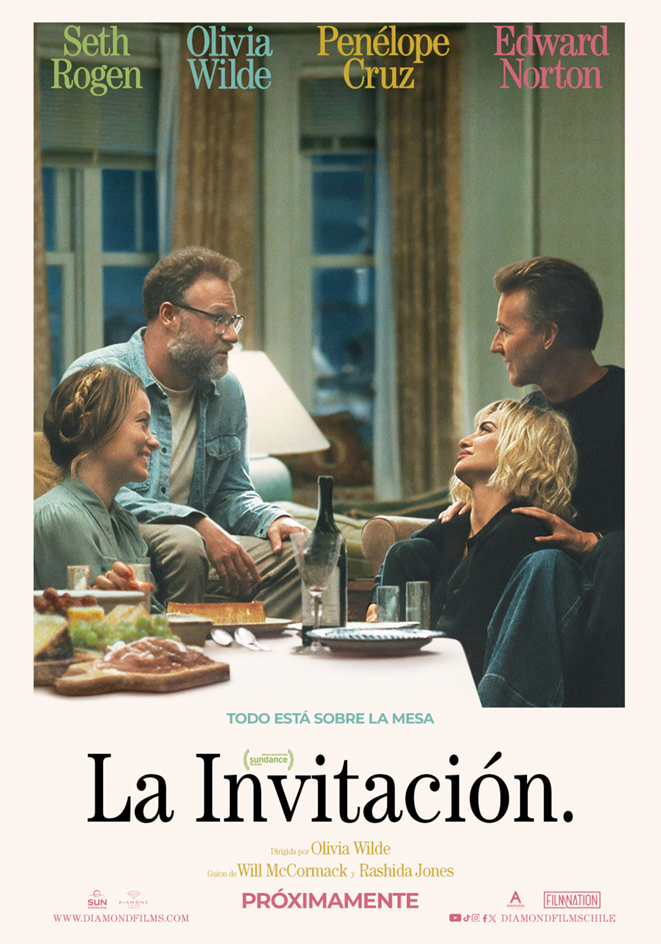 Penélope Cruz, Seth Rogen, Edward Norton y Olivia Wilde, protagonizan la cita más explosiva del cine