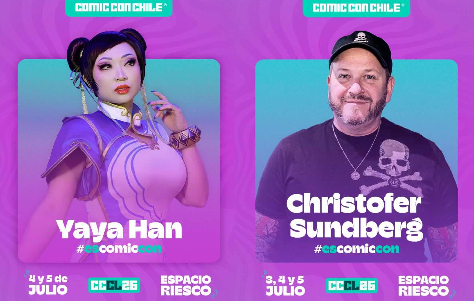 Yaya Han y el creador de Just Cause refuerzan la apuesta gamer y cosplay de Comic Con Chile 2026